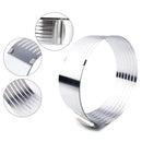 6-8 Inch Stainless Adjustable Round Mousse Cake Layered Mould Ring Slicer Cutters