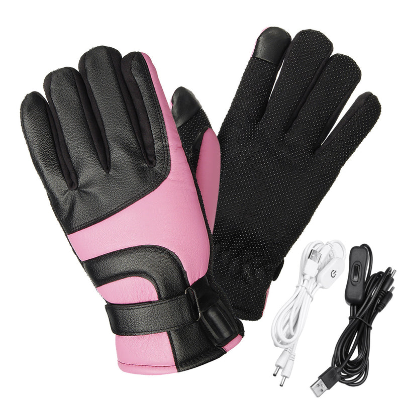 Electric Heated Gloves Winter Warmer Motorcycle Sport Hiking Thermal Glove Gifts