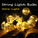 2.5M 5M AC220V Outdoor Waterproof Warm White LED Globe Bulb String Light for Patio Garden Home Decor
