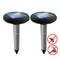 2pcs Animal Repeller Pest Repeller with LED Night Light Solar Powered Repellent for Garden Outdoor Lawn