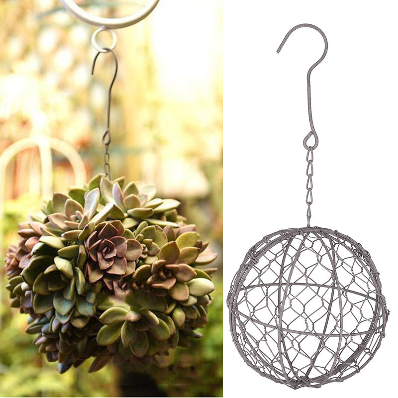 Hanging Planters Flower Pot Iron Iron Wire Succulent Pot Wall Succulent Planters Rustic Plant Holder Decorations