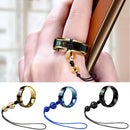 Bakeey Digital Display Polished Temperature Induction Mirror Effect Durable With Lanyard Beads Phone Ring Holder Buckle Decorative Mobile Phone For Xiaomi Mi Note 10/ Xiaomi Redmi Note 8 pro