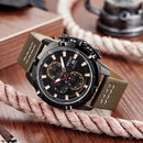 MEGIR 2062 Men Watch Sport Creative Chronograph Luminous Male Quartz Wrist Watch