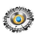 Drillpro 4 Inch 14 Teeth Grinder Chain Disc 16mm Arbor Wood Carving Disc For 100/115 Angle Grinder
