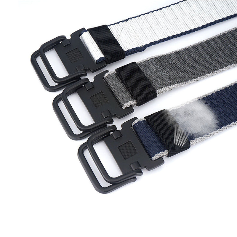 AWMN DB19 120cm Nylon Tactical Belt Punch Free Quick Release Buckle Adjustable Casual Canvas Belt