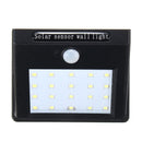 Solar Power 20 LED PIR Motion Sensor Wall Light Waterproof Outdoor Lamp