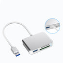 Rocketek CR313A USB 3.0 XQD SD TF Memory Card Reader High Speed Transfer XQD Card Reader for Sony M/G Series Windows Mac