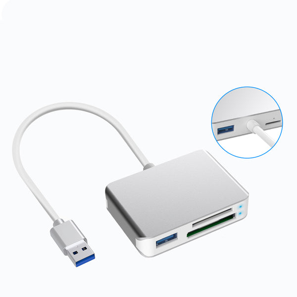 Rocketek CR313A USB 3.0 XQD SD TF Memory Card Reader High Speed Transfer XQD Card Reader for Sony M/G Series Windows Mac