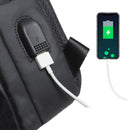 Tangcool TC77106 USB Crossbody Bag Oxford Cloth 9.7inch Laptop Bag Travel Shoulder Bag