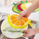 Honana Fruit Pattern Towel Absorbent Cloth Kitchen Towel Handkerchief Quick-Dry Cleaning Dish Cloth