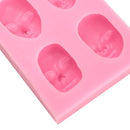 Men's Face Silicone Fandant Mold Chocolate Polymer Clay Mould