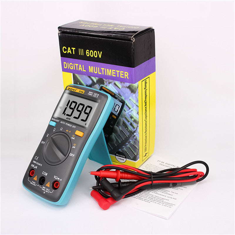 ZOYI ZT98 Digital Multimeter 2000 Counts True RMS Auto Range Multimetro Voltmeter Ammeter Capacitance Temperature Hz NCV Tester