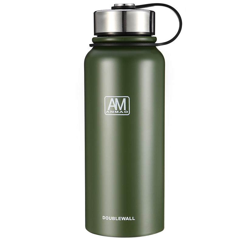 800ML Double Walled Water Bottle Vacuum Flasks Insulated Stainless Steel Drinks Bottle