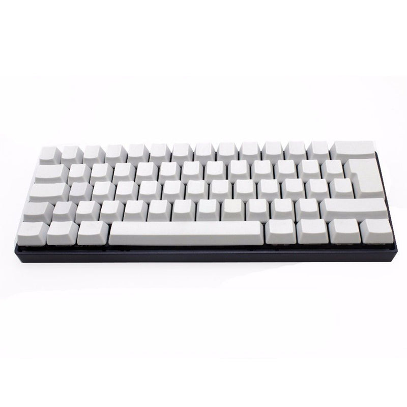 62 Key Black White Blank Thick PBT  ISO Keycaps Key Caps For Mechanical Keyboad