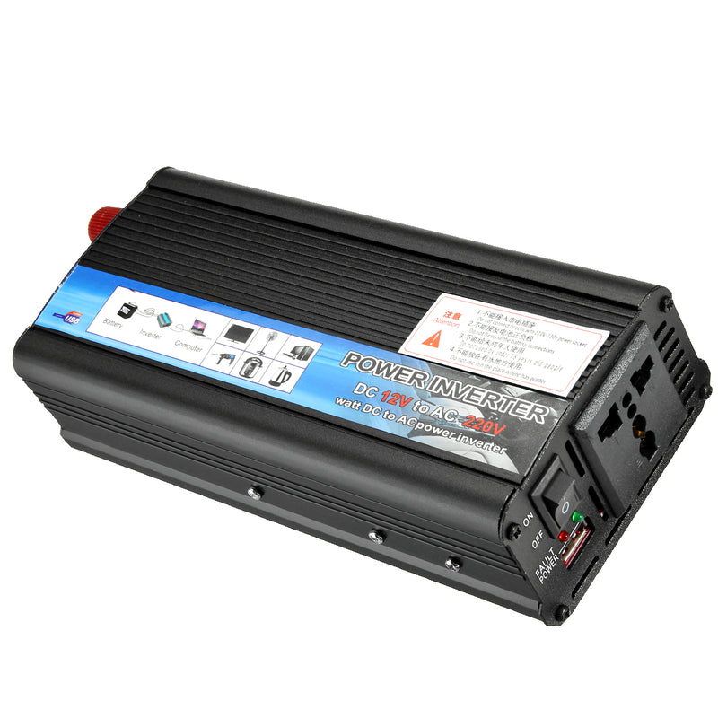 300W 500W 1000W 1200W 1500W Inverter Solar Power Inverter Modified Sine Wave Converter DC 12V to AC 220V