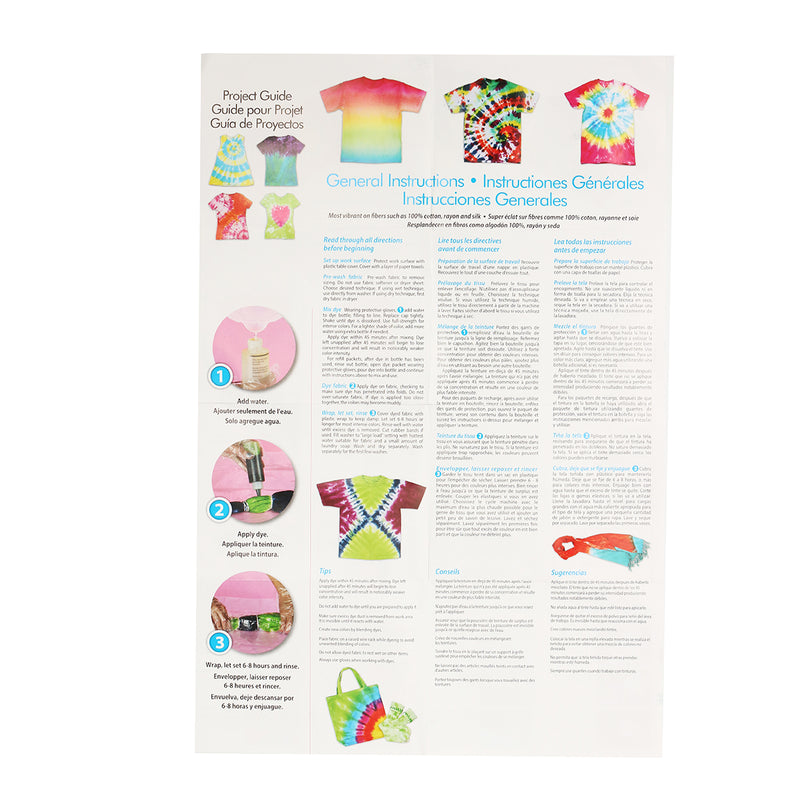 18Pcs Tulip One Step Tie Dye Kit Vibrant Fabric Textile Permanent Paint Colors Pigment