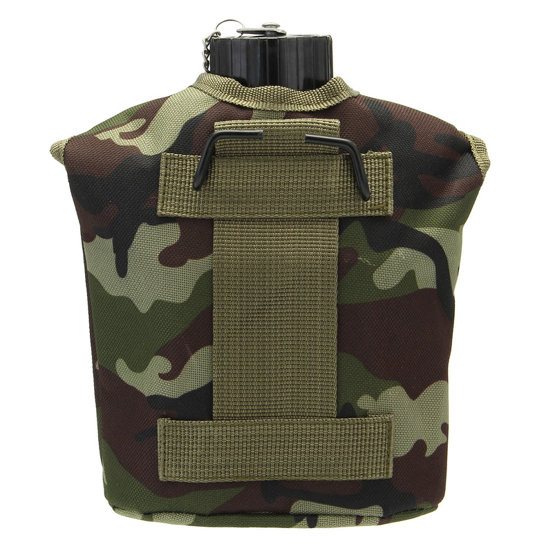 Military Canteen 1QT Stainless Steel Cup Mug Nylon Cover Camping Hiking Cycling Water Bottle