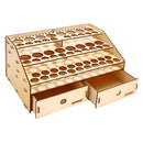 Wooden Pigment Bottle Storage Organizer 15/80 Holes Color Paint Ink Brush Stand Rack Modular Holder