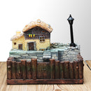 Lighting Glasse's Cabin Pot Craft Ornaments Magic Lantern House Planter Bonsai Decorations
