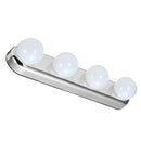 4 Bulbs LED Makeup Mirror Light Portable Suction Cups Batteries Powered Makeup Lamp