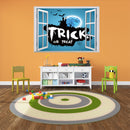 Miico FX7501 Trick or Treat Halloween Sticker Cartoon Wall Sticker Halloween Decoration Room Decoration