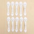 10Pcs Baby Cute Safety Lock Cabinet Drawer Fridge Furniture Safe Door Lock For Child Infant Kids