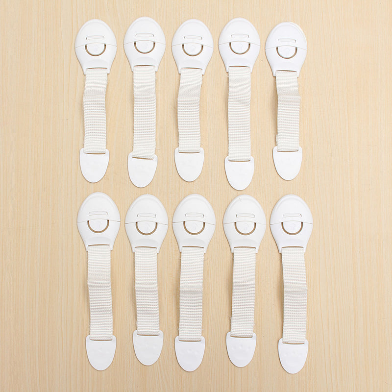 10Pcs Baby Cute Safety Lock Cabinet Drawer Fridge Furniture Safe Door Lock For Child Infant Kids