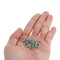 150 Sets 15 Colors of Hollow Five Claws of Box Set Total Buttons Metal Sewing Press Studs Snap Fastener DIY Clothes Craft 9.5mm