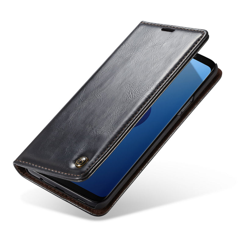 Caseme Wallet Kickstand Protective Case For Samsung Galaxy S9 Magnetic Flip Card Slots
