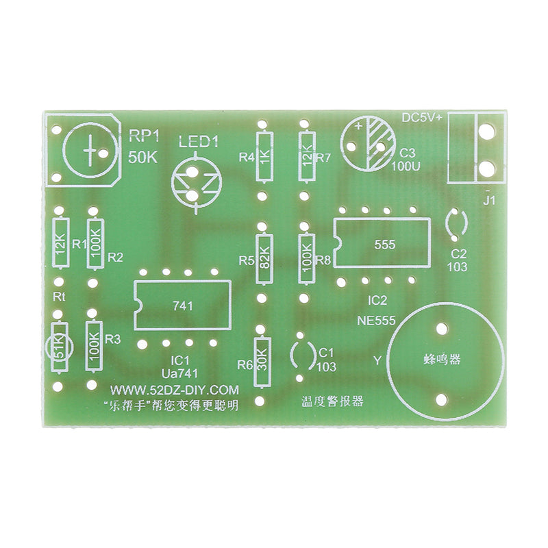 Temperature Alarm Kit Electronic Production DIY Circuit Board Student Experimental Training Part