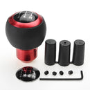 Universal  5 6 Speed Manual Car Gear Shift Knob Shifter Lever Aluminum Handle Ball with 3 Adapter