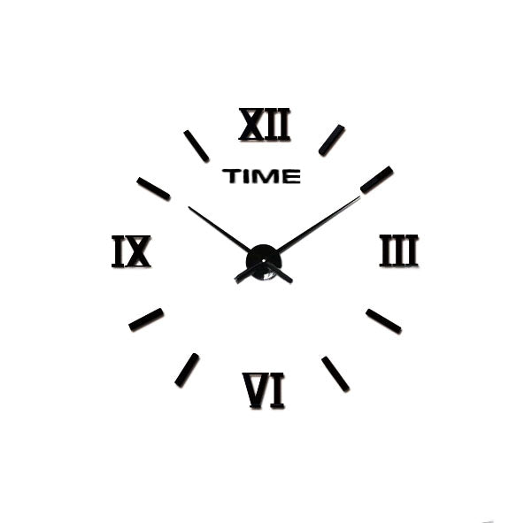 Digital Modern 3D Frameless Large Wall Clock DIY Clock Home Decorations 3 Color Options