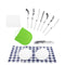 13 PCS Deluxe Cutlery Bag Set 2-person Outdoor Multifunctional Tableware Kit Camping Tableware Bag