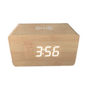 Digital Thermometer LED Desk Alarm Clock With  Wireless Charger For Phone