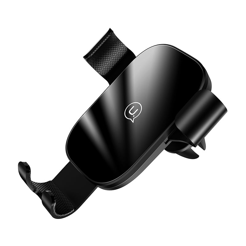 USAMS US-ZJ052 Universal Automatic Smartphone Car Air Vent Car Phone Holder for iPhone 11 Pro X XR XS Max 8 Plus for Samsung S9/S9+ S8 Note 9 - White