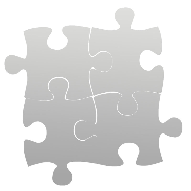 4Pcs 3D Puzzle Mirrors Wall Sticker Modern Art DIY Home Room Decorations