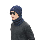 Knitted Neck Warmer Winter Hat Mask Cap Balaclava Scarf Wool  For Men Women