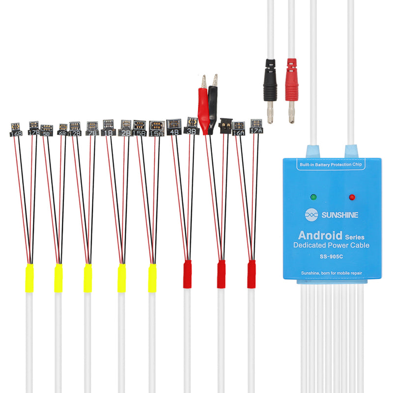 SS-905C Phone Power ON/OFF Service DC Power Supply Current Testing Cable Line for Samsung Huawei Xiaomi OPPO VIVO Meizu Boot