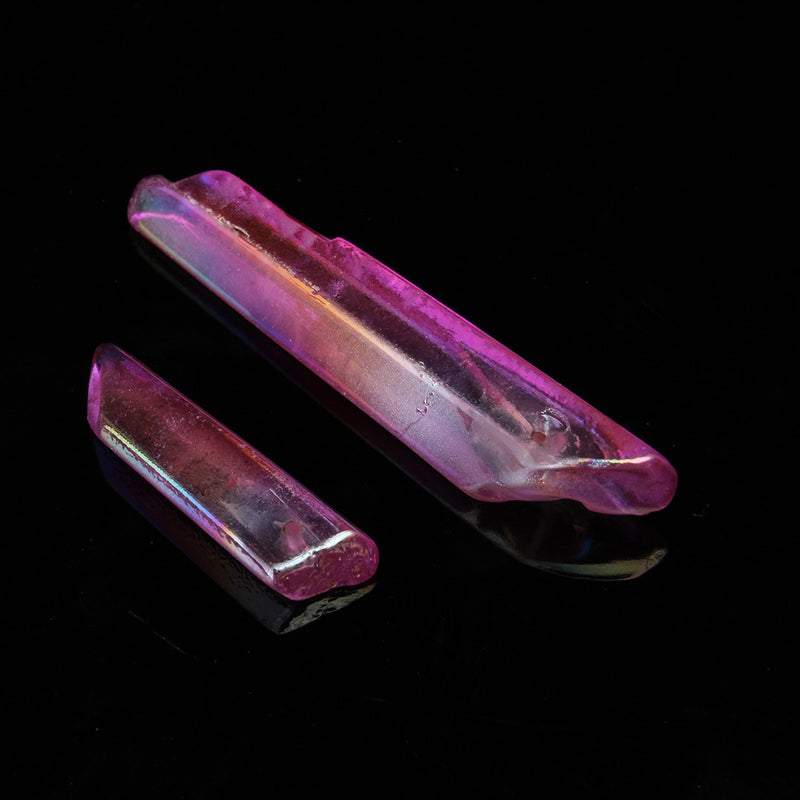 50g Powerful & Rare Purple Aura Lemurian Seed Quartz Crystal Point 12-15pcs