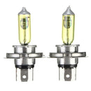 A Pair of H4 HID Xenon Light Bulbs Lamps DC12V Yellow 3000K