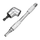 Drillpro 105 Degree 1/4 Inch Hex Shank Drill Bit Angle Driver With Flexible Screwdriver Extension Bit Holder