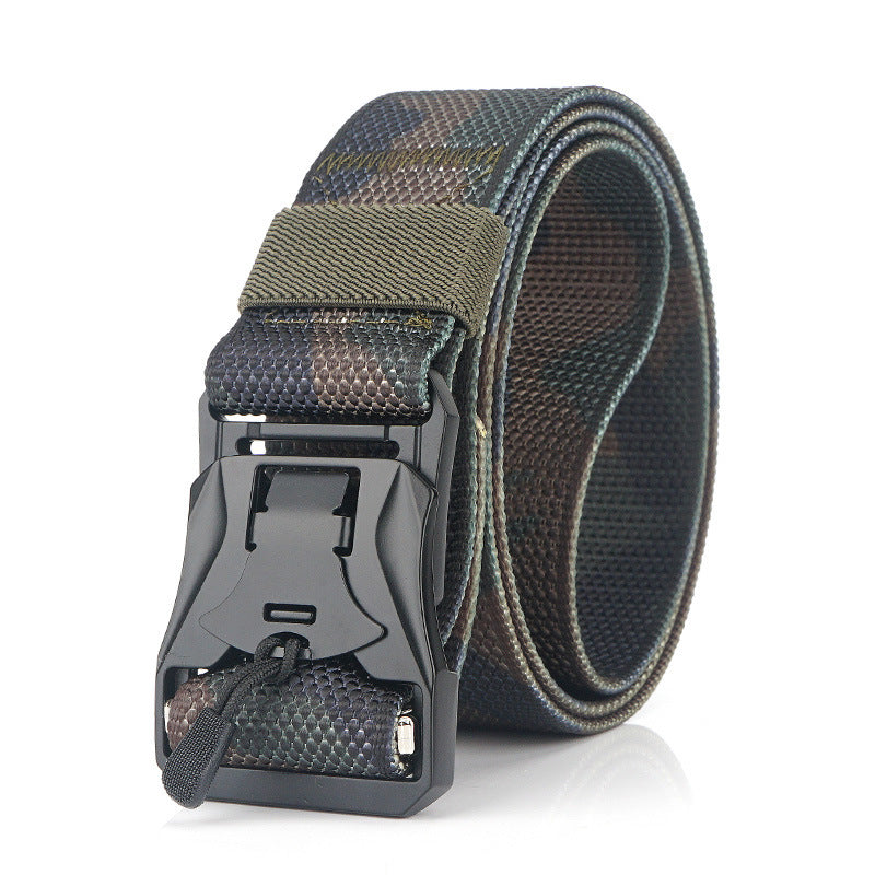 XMUND XM-TB01 125cm Punch Free Magnetic Buckle Belt Quick Release Nylon Leisure Belt Tactical Belt