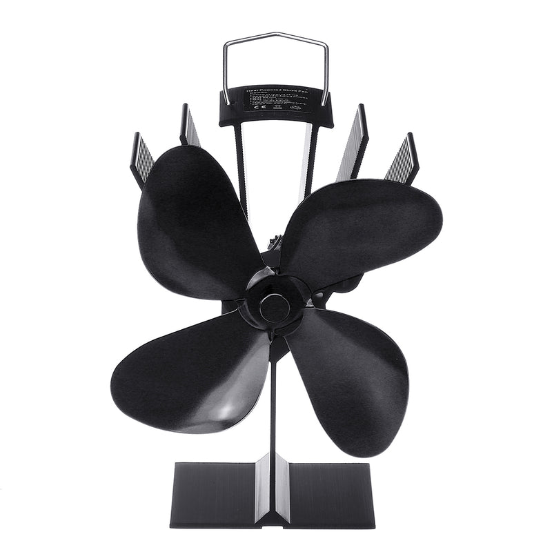 Heat Powered Wood Stove Fan 4 or 2 Blades Log Burner Fireplace Eco Friendly Fan