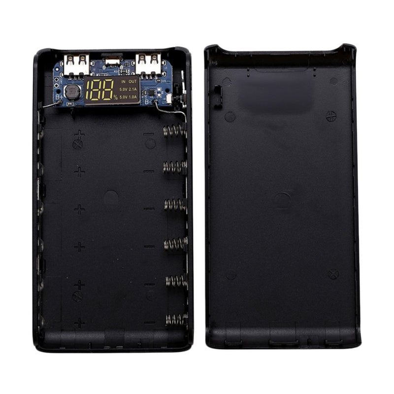 Bakeey LCD Screen Digital Display 6 x 18650 Battery Power Bank Case Shell for Mobile Phone