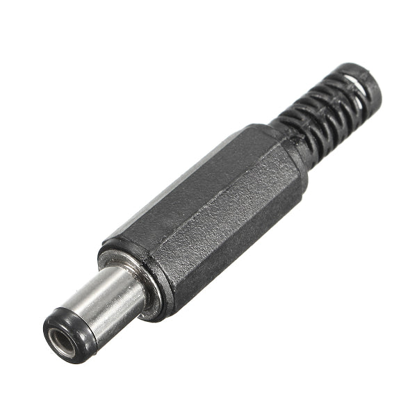 Excellway JP02 10Pcs 5.5x2.1mm DC Power Male Solder Barrel Tip Plug Jack Connector
