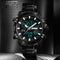SKMEI 1306 Sports Style Chronograph Stainless Steel Dual Digital Watch Men Wrist Watch