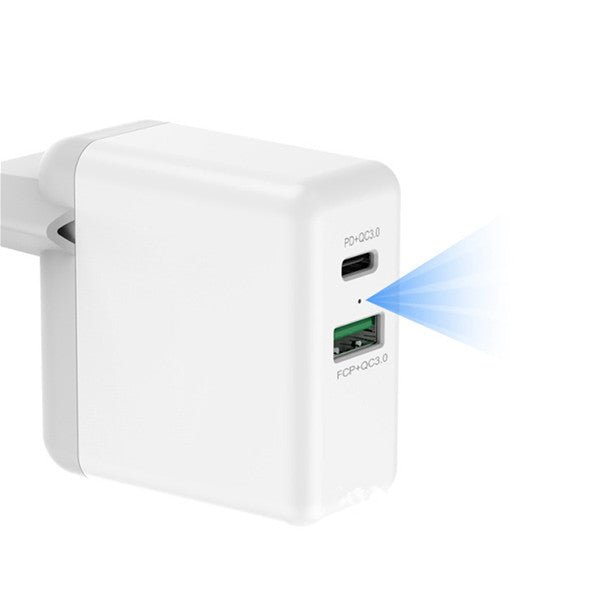 Bakeey QC08 QC3.0+PD Fast Charge Travel USB Charger EU Plug for Samsung Xiaomi Huawei