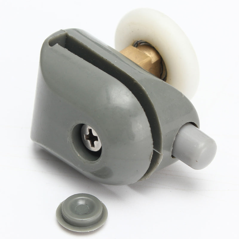 8Pcs Upper And Bottom Shower Door Rollers Runners Set Replacement Parts Glass Wheels Pulleys Guides