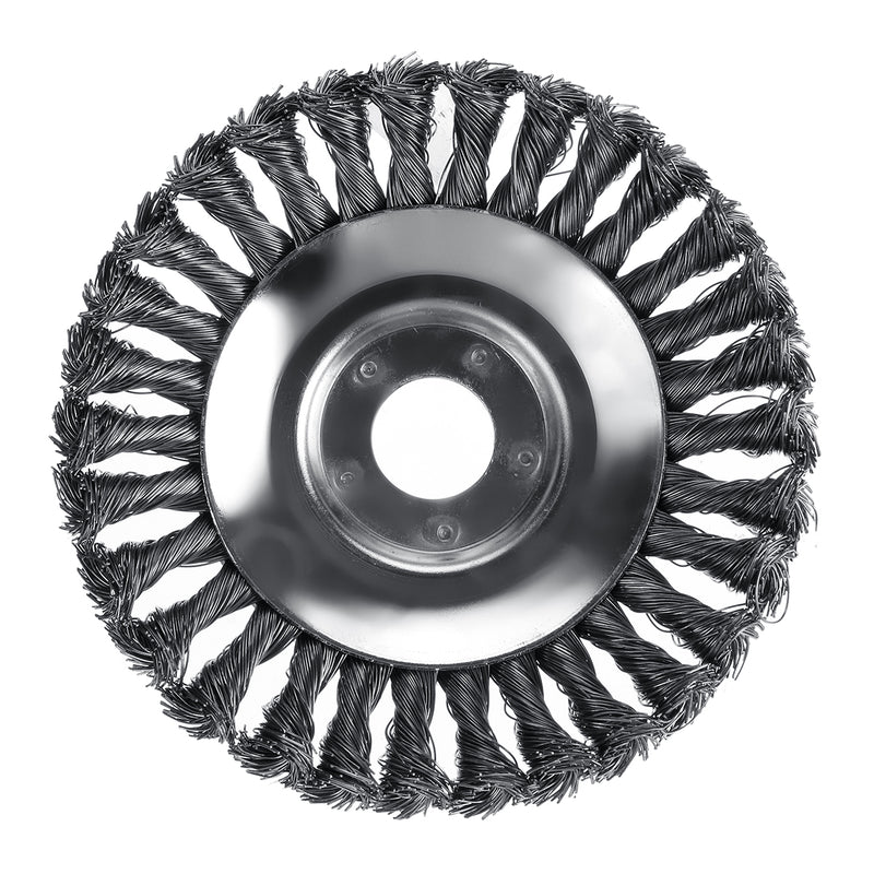 150mm Weed Trimmer Head Lawn Mower Sharpener Grass Weeder Steel Brush Head