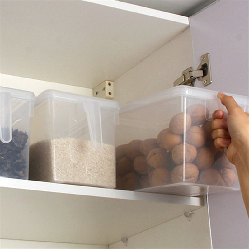 Stackable Sealed Cans With Handles Refrigerator Cabinet Kitchen Storage Container Boxes Baskets